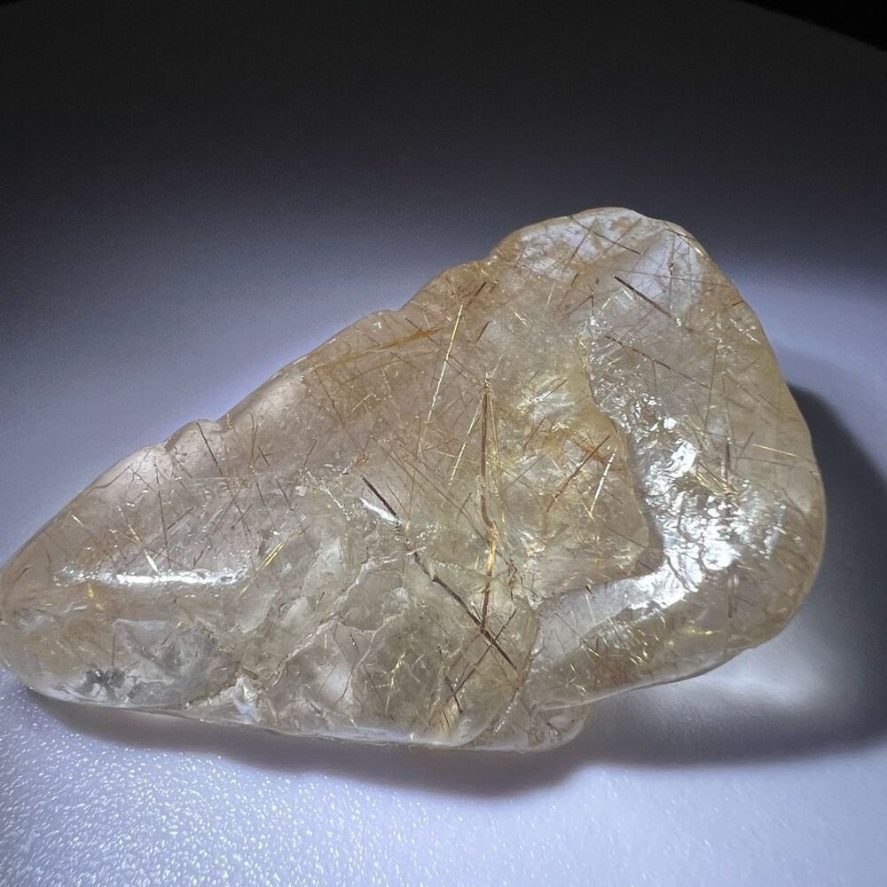 Golden Rutilated Quartz Crystal Freeform - Picture 11 of 15